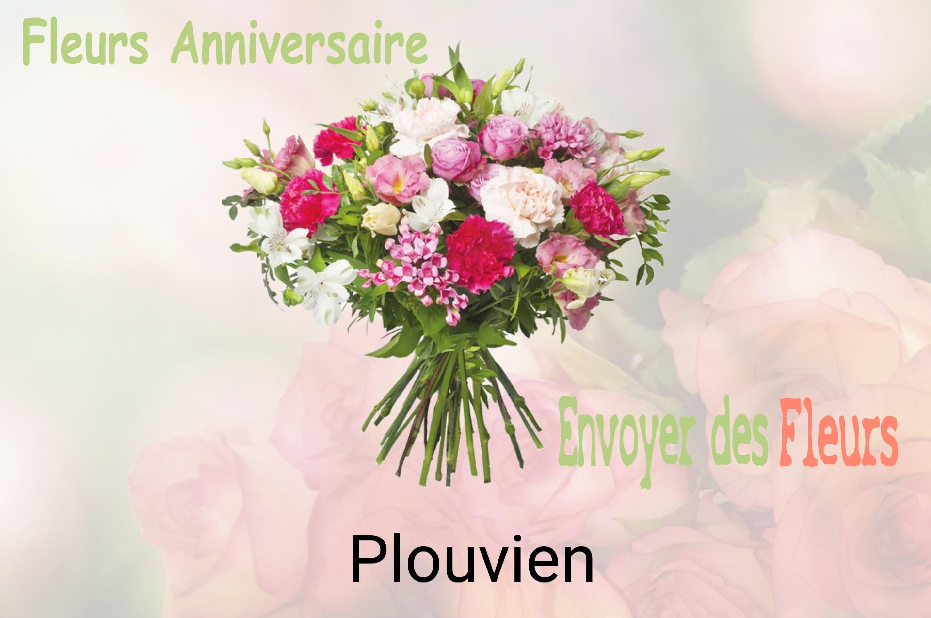 Bouquet de fleurs d’anniversaire livré à Plouvien
